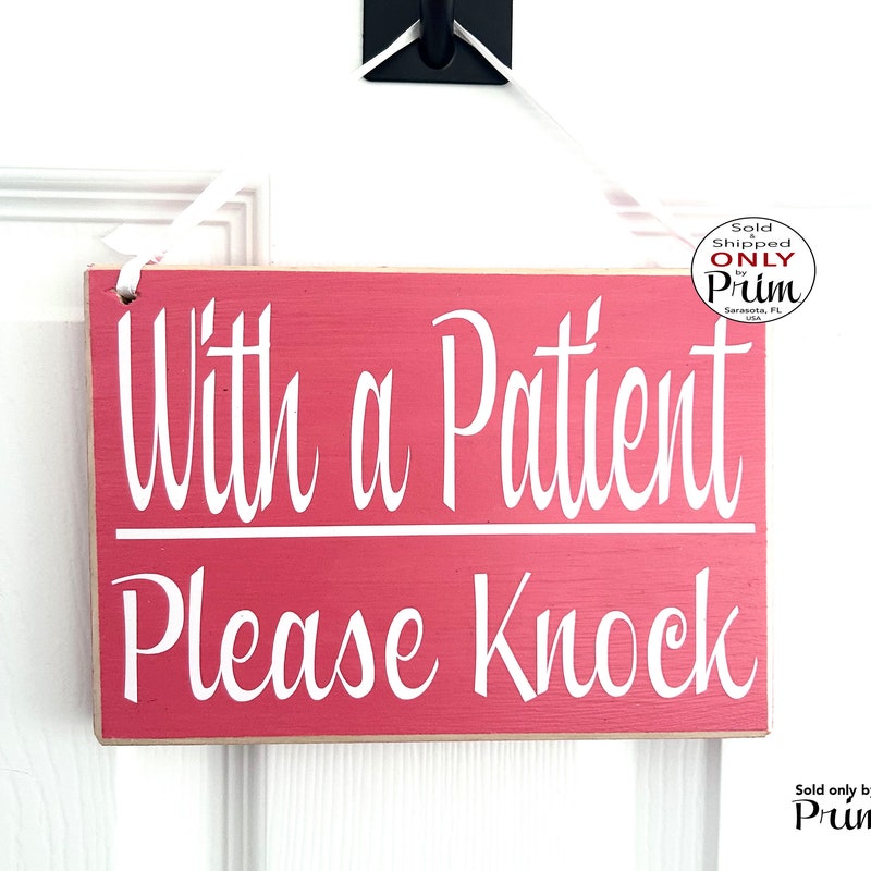 Please knock and wait sign etsy