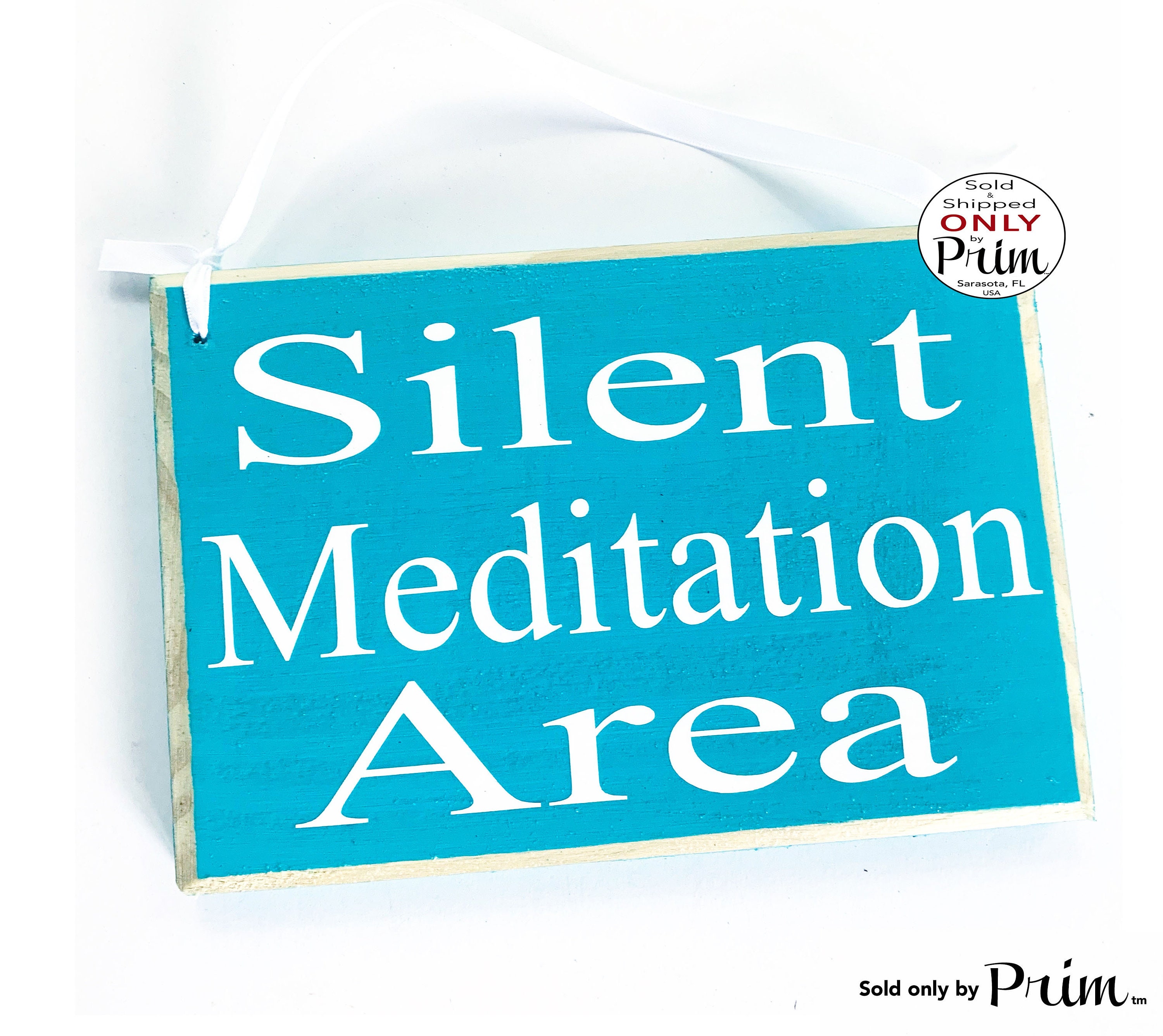 8x6 Silent Meditation Area Custom Wood Sign In Progress | Etsy
