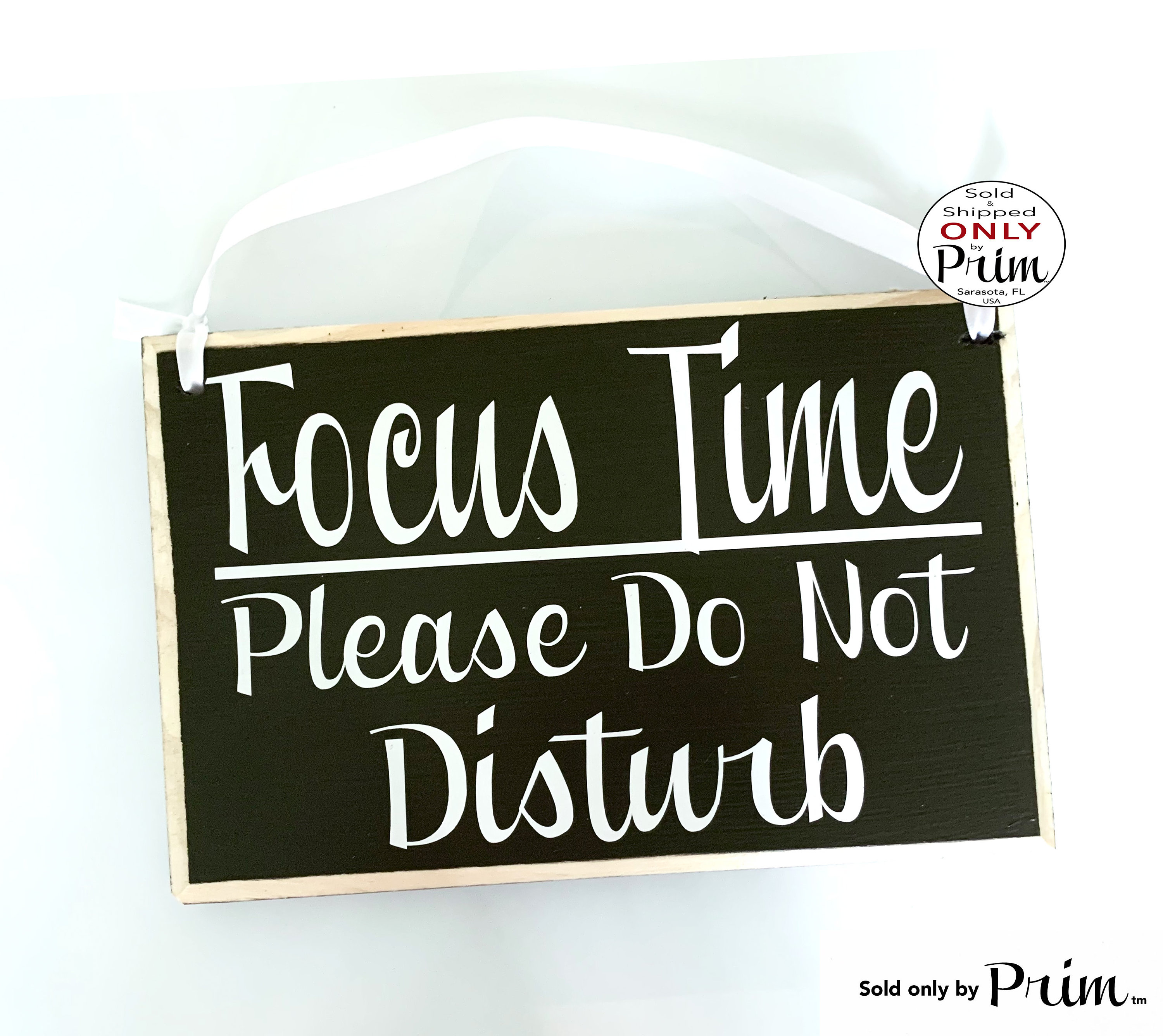 8x6 Focus Time Please Do Not Disturb Custom Wood Sign Work Virtual