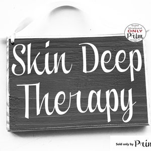 10x8 Skin Deep Room Custom Wood Sign Spa Service Massage Salon Facial Treatment Relaxation In Session Please Do Not Disturb Door Plaque