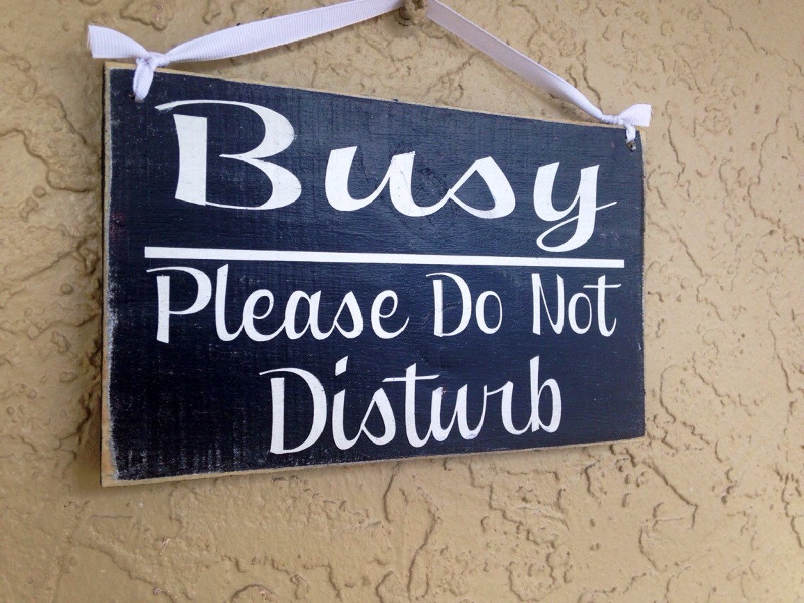 10x8 Busy Please Do Not Disturb Custom Wood Sign Meeting in Etsy