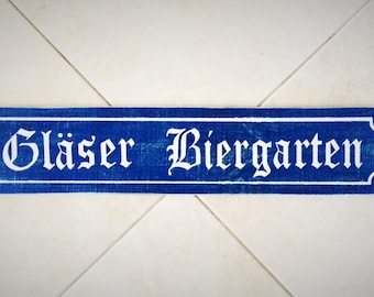 28x6 Individuell Nachname Biergarten Holzschild Holzschild Oktoberfest Wanddeko Aufhänger Holzschild