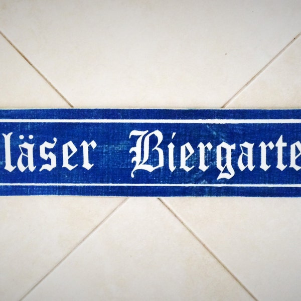 28x6 Custom Last Name Biergarten Sign Custom Wood Sign Oktoberfest German Wall Decor Hanger Plaque