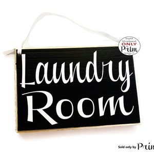 8x6 Laundry Room Custom Wood Sign | Washroom Wash Rinse Wall Hanger Door Plaque