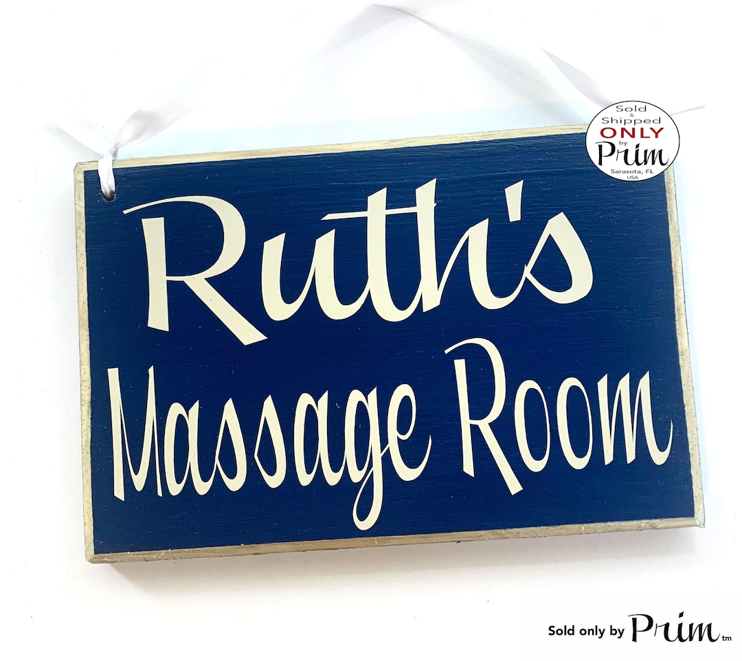 8x6 Personalized Name Massage Room Custom Wood Sign Spa Salon Treatment ...
