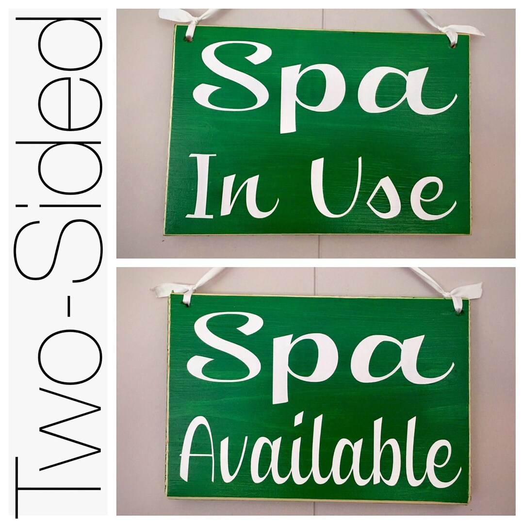 8x6 Spa in Use Available (choose Color) Salon Do Not Disturb in Session ...