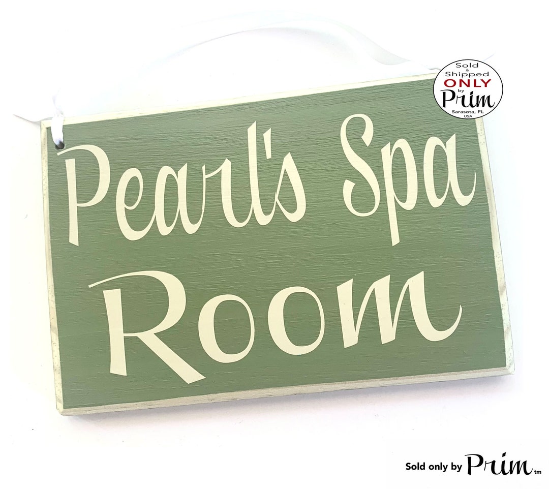 8x6 Personalized Name Spa Room Custom Wood Sign Massage Salon Treatment ...