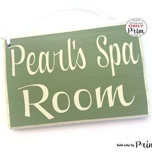 8x6 Personalized Name Spa Room Custom Wood Sign Massage Salon Treatment In Session Progress Business Spa Service Relaxation Door Plaque