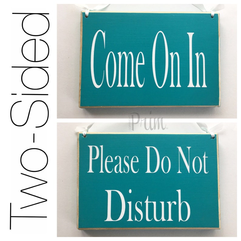 8x6 Come on in Please Do Not Disturb Custom Wood Sign Welcome - Etsy