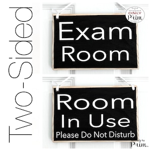 8x6 Exam Room In Use Pleases Do Not Disturb Custom Wood Sign Vacant Occupied Doctors Office Examination Available Wall Door Hanger Plaque