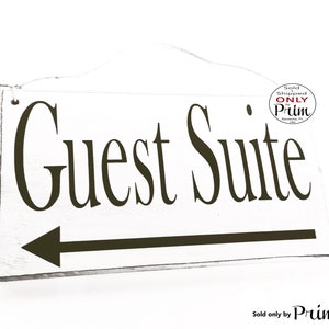 10x6 Guest Suite Custom Wood Sign Quarters Entrance Welcome Suite Cottage Bed and Breakfast AirBnb Door Wall Plaque