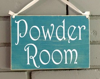 8x6 Powder Room Bath Restroom Spa Salon Custom Wood Sign Door Plaque