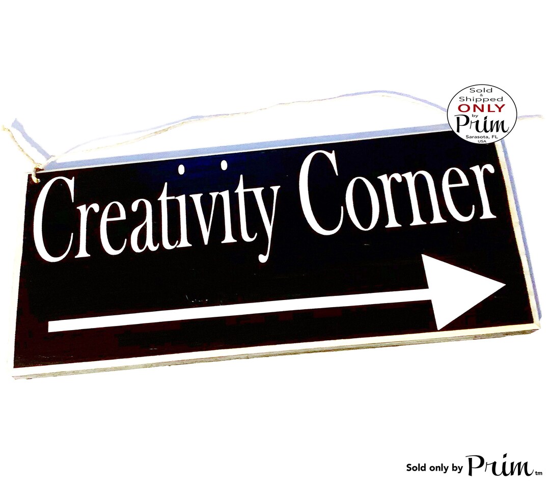 12x6 Custom Creative Corner Arrow Front Door Custom Wood Sign ...