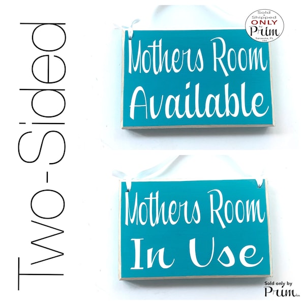 8x6 Mothers Room Available Mothers Room In Use Custom Wood Sign Lactation Privacy Breast Feeding Office No Entry Do Not Disturb Door Plaque