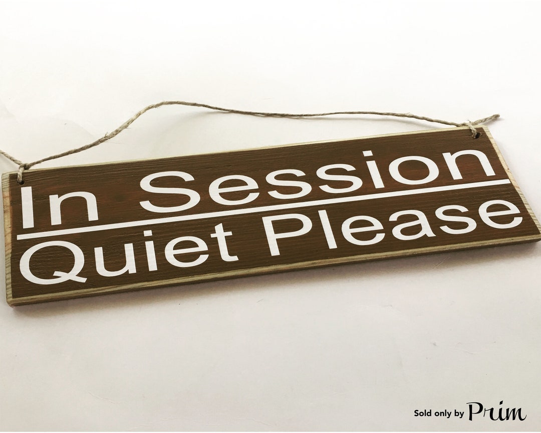12x4 in Session Please Do Not Disturb Custom Wood Sign Welcome Wall ...