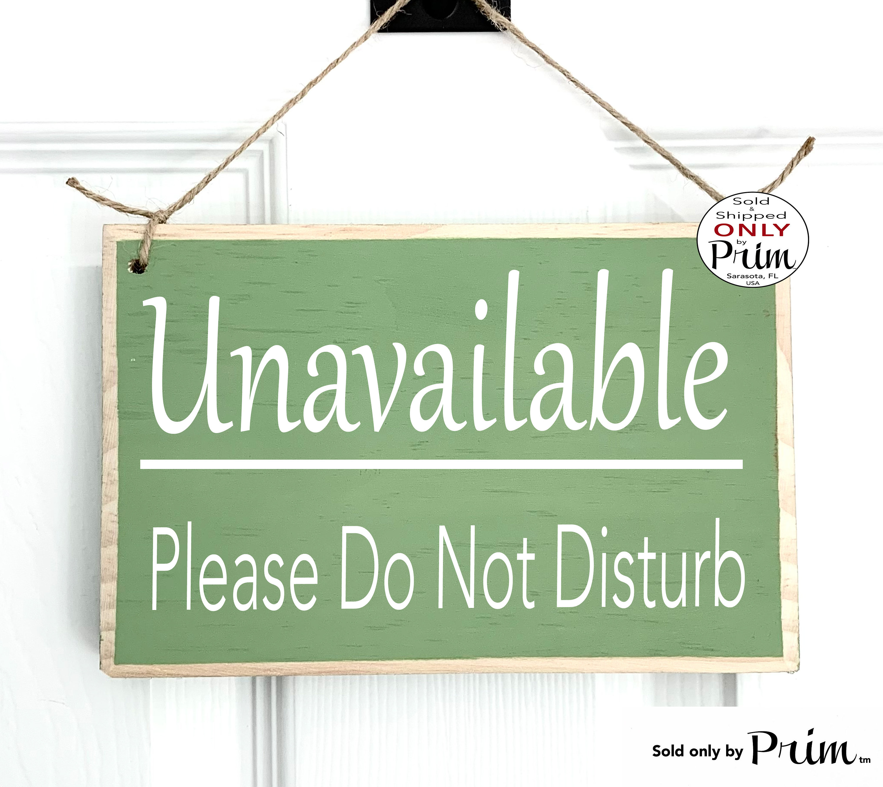 8x6 Unavailable Please Do Not Disturb Custom Wood Sign Focus Time