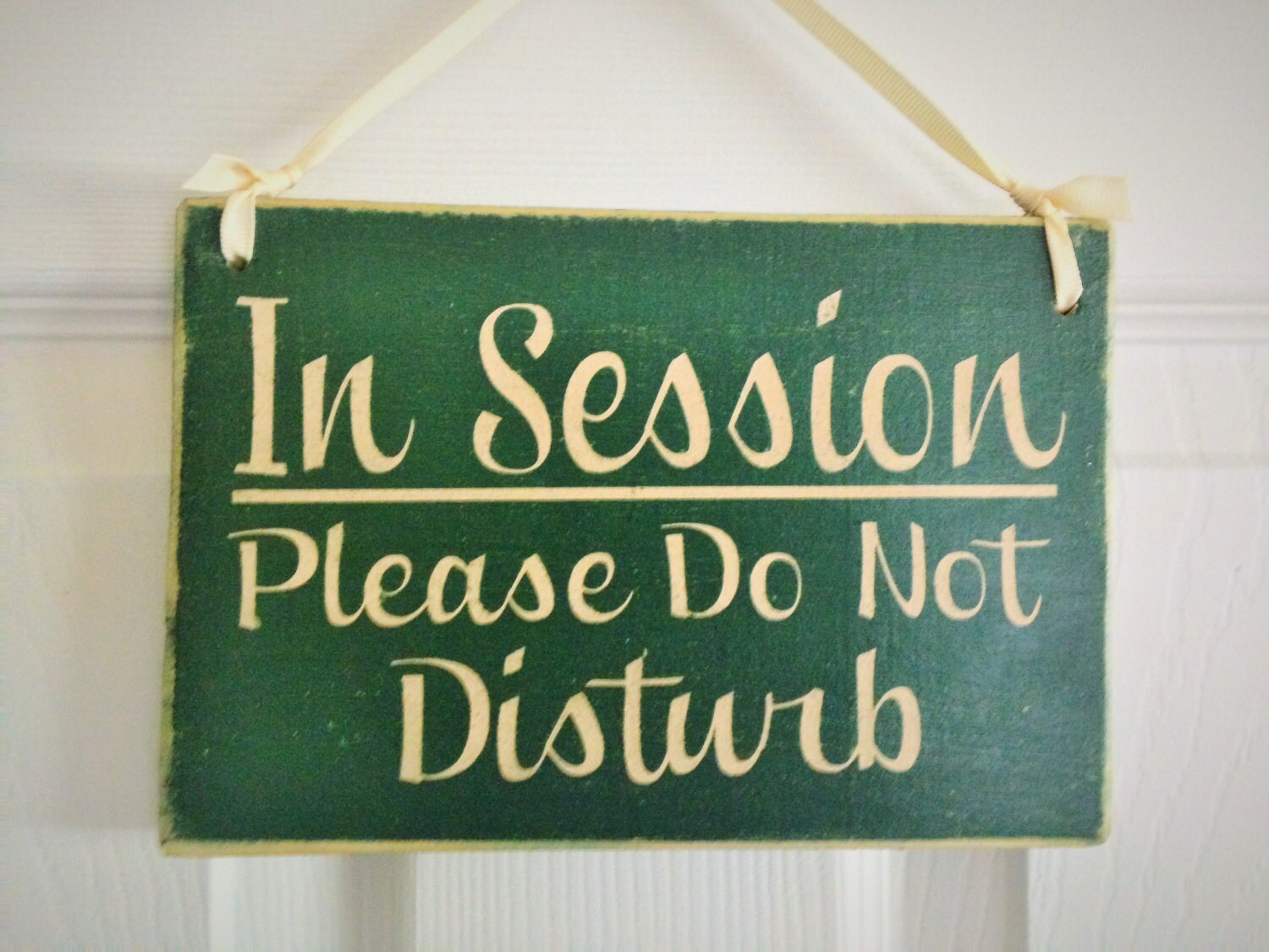 In Session Please Do Not Disturb Custom Wood Sign 8x6 Shhh In | Etsy