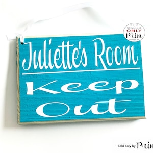 Custom Name Keep Out 8x6 Custom Wood Sign Room Please Knock Personalized Do Not Disturb Kids Children Bedroom Privacy Wall Door Plaque