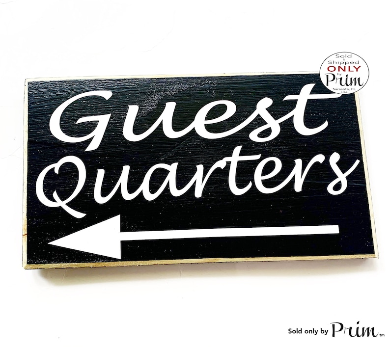 10x6 Guest Quarters Custom Wood Sign Suite Entrance Welcome Suite Cottage Bed and Breakfast AirBnb Door Wall Plaque