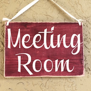 Meeting Room Custom Wood Sign 8x6 Please Do Not Disturb Sign Welcome Cubicle From Door Office Conference Room In Progress In Session Plaque