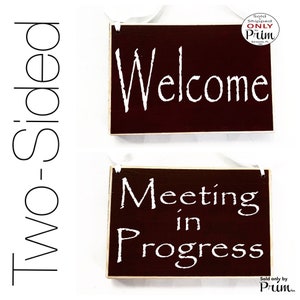 8x6 in Session Please Do Not Disturb Welcome Come on in Custom Wood Sign Spa Salon Two Sided Office Door Hanger 8x6 in Session Please Do Not Disturb Welcome Come on in Custom Wood Sign Spa Salon Two Sided Office Door Hanger