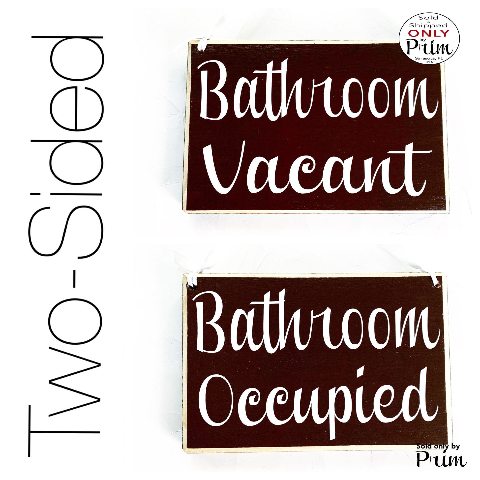 Bathroom Occupied Sign