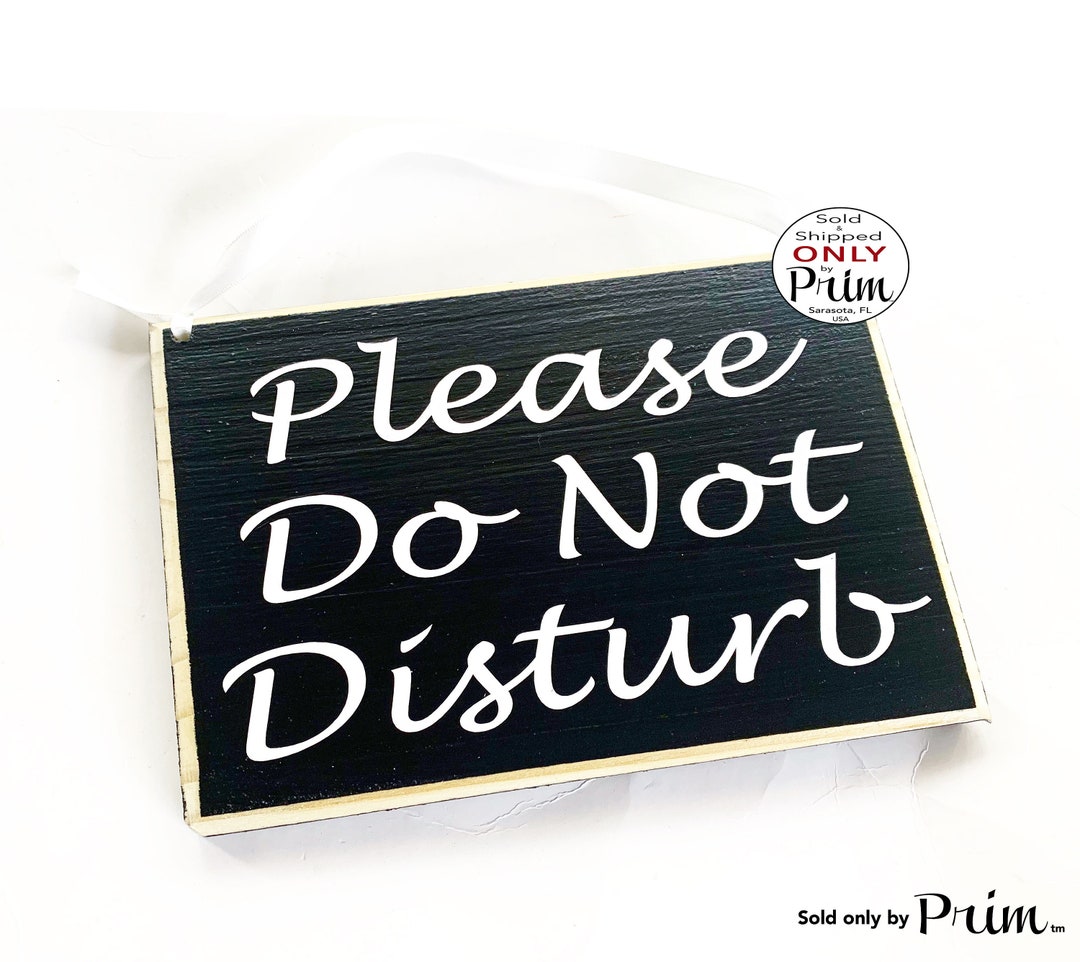 8x6 Please Do Not Disturb Custom Wood Sign in Session Progress Meeting ...