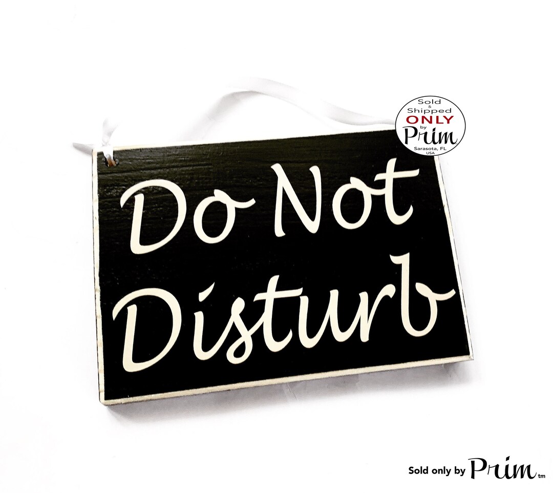 8x6 Do Not Disturb Custom Wood Sign | in Session Meeting in Progress ...