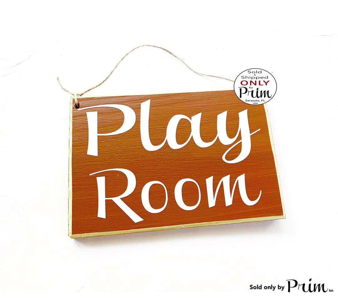 8x6 Play Room Custom Wood Sign Toys Playing Children Kids Child Care ...