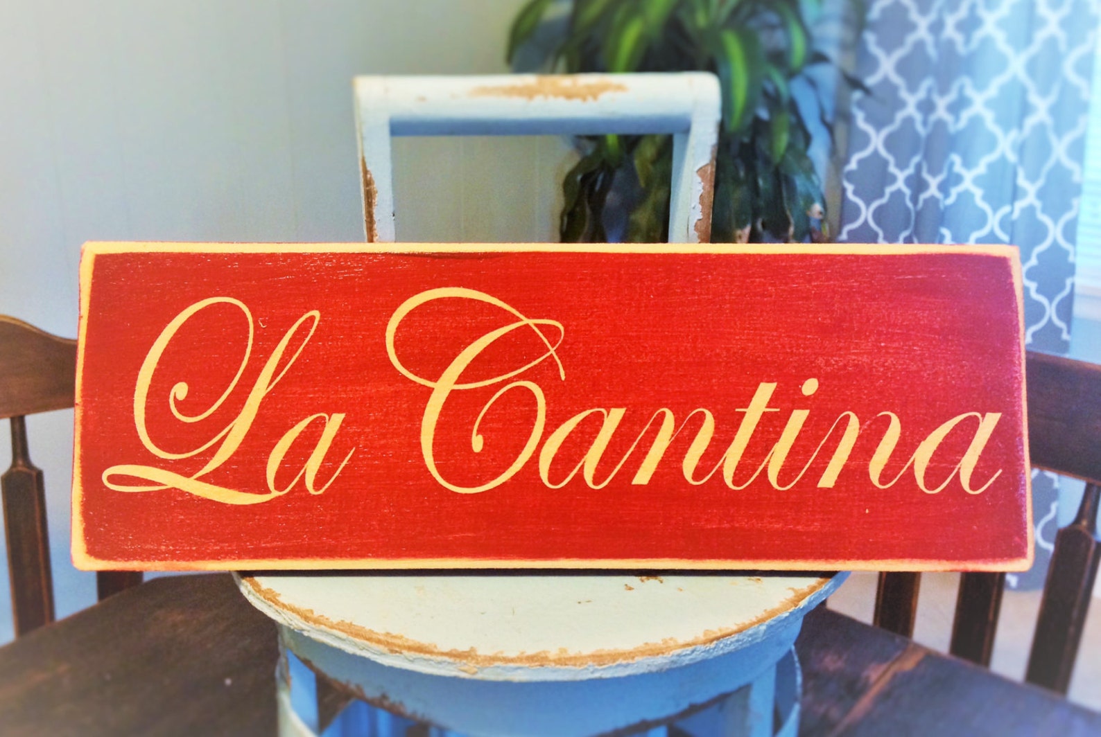 12x4 LA CANTINA Custom Wood Sign Spanish Bar Cellar Bar Pub Etsy