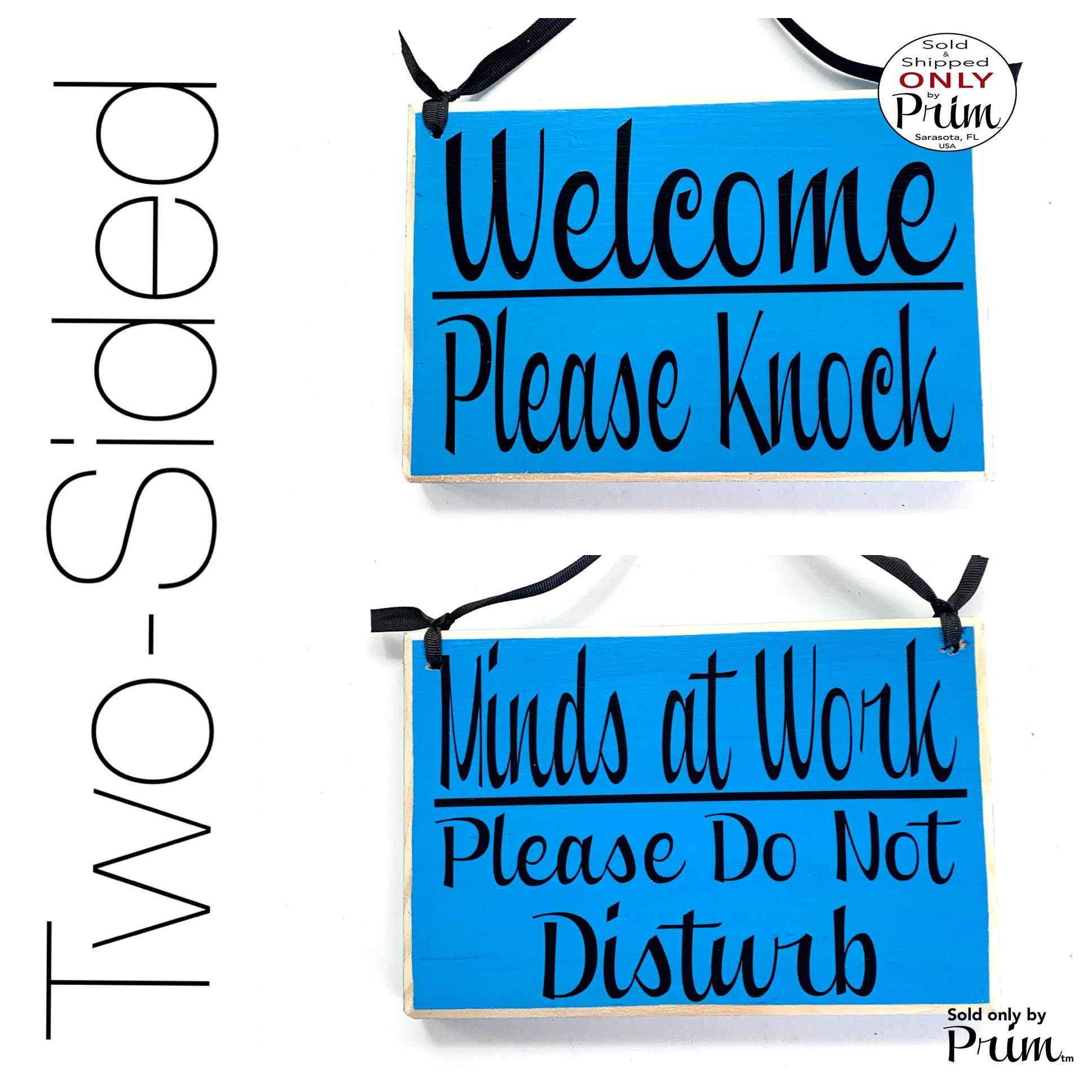 8x6 Two Sided Working Hard Please Do Not Disturb/Welcome Please Come on in Custom Wood Sign Office Business Welcome Plaque 