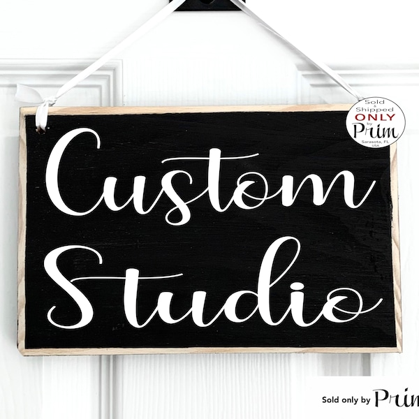 8x6 Personalized Studio Custom Wood Sign Spa Salon Business Art Department Nail Facial Massage Service Provider Artist Door Plaque