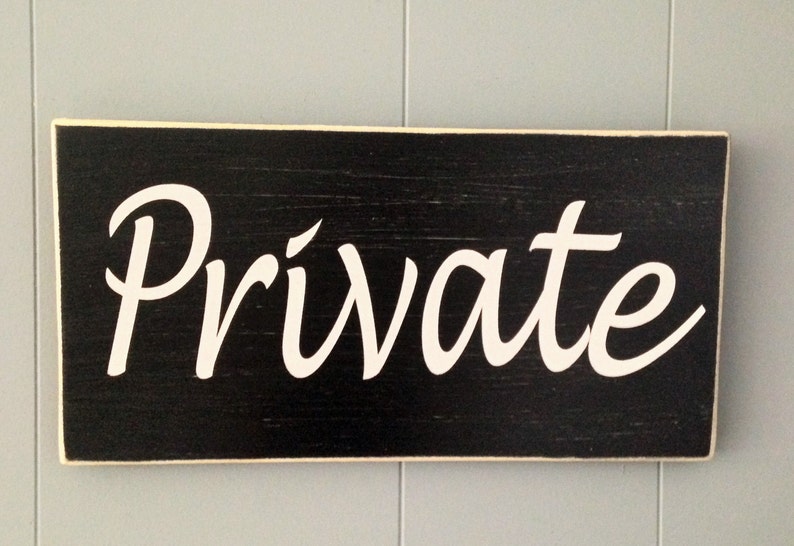 12x6 PRIVATE Custom Wood Sign Office Salon Store Shop Business Do Not Enter Staff Employees Only Stay Out Entrance Wall Decor Door Plaque image 1