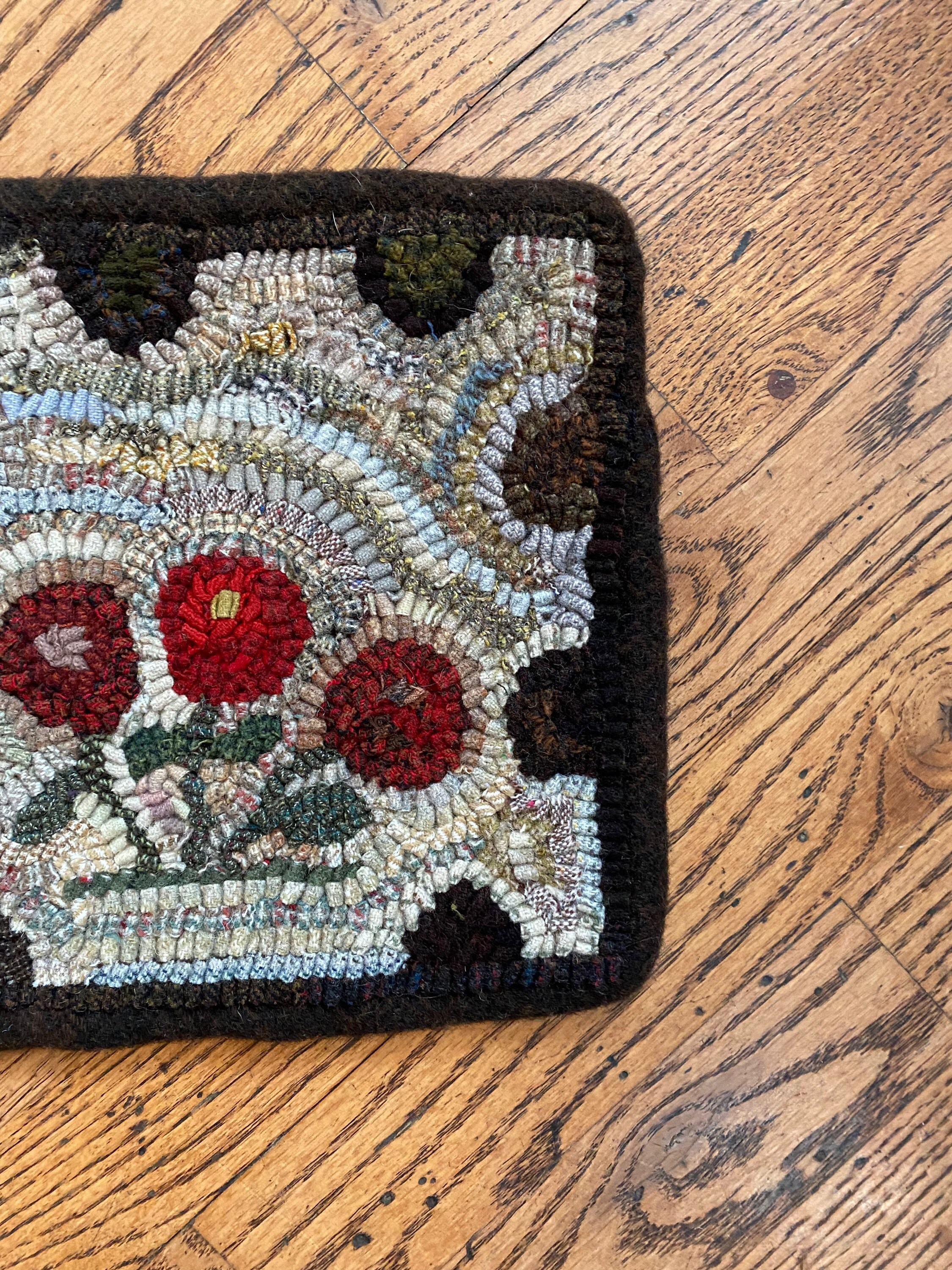 Handmade Primitive Style Hooked Rug Runner Little Cat With Etsy