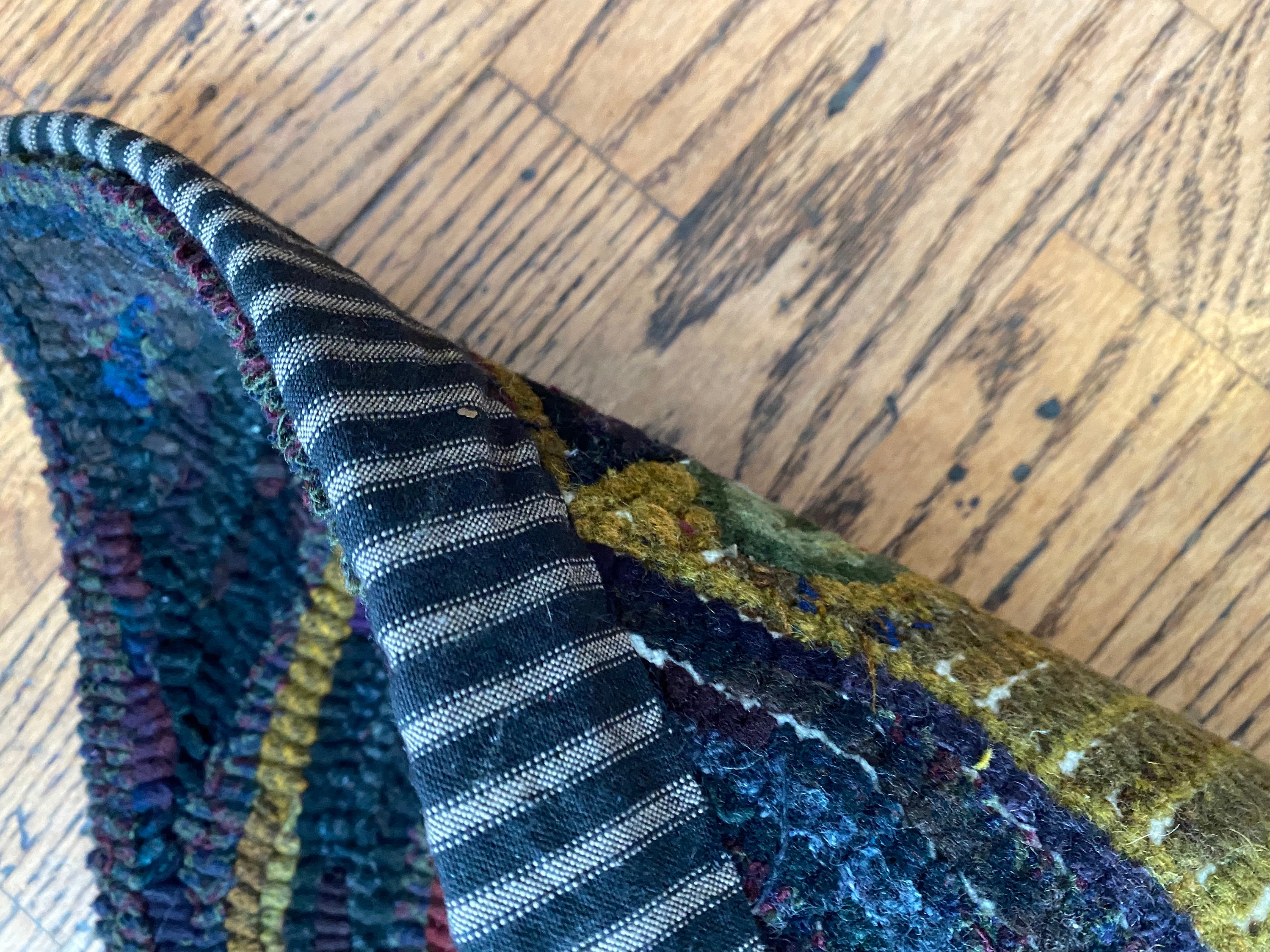 Handmade Primitive Style Hooked Rug Roses in Basket - Etsy