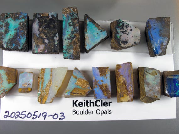 Boulder Opal Parcel   20250519-03   14Pcs