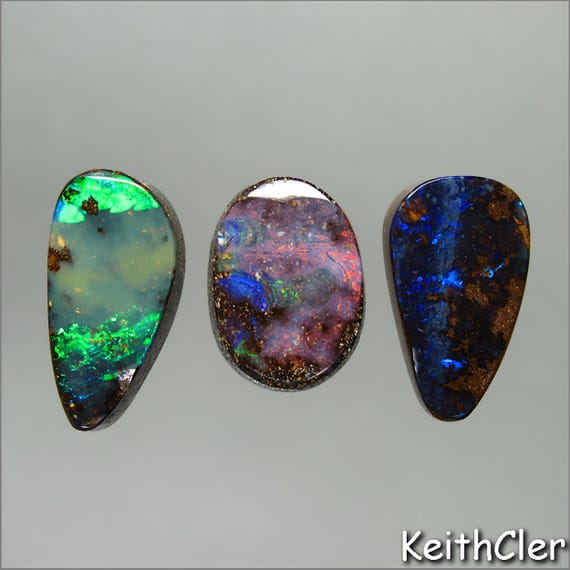 Boulder Opal Parcel of Three