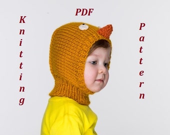 balaclava knitting hat pdf pattern honey bear