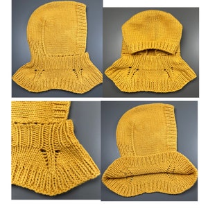 Balaclava Hat Knitting Pattern PDF Honey Bear hat pattern 12-24 months image 8