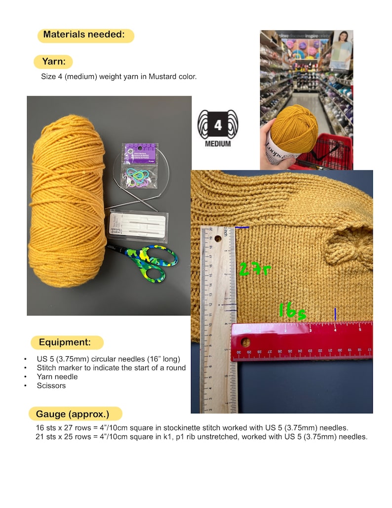 Balaclava Hat Knitting Pattern PDF Honey Bear hat pattern 12-24 months image 10