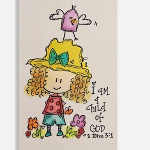 Bitty Doodle Cards ~ I Doodle Do You-handgetekende en waterverfkrabbels! Voeg toe aan een cadeau, een kaartje, een lunchbox of geef het cadeau!