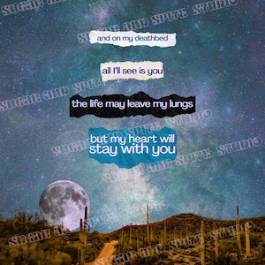 Bring Me the Horizon Lyrics Print: Deathbeds Song, High-Resolution PNG (Digital Download)