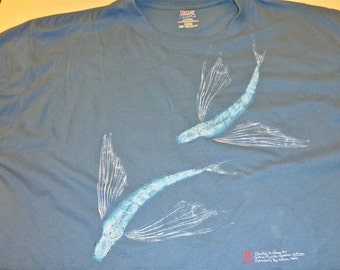 Flyingfish cotton tee shirt. Men's and Women's styles.
