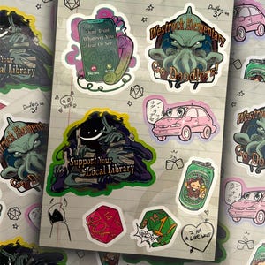 Hoja de pegatinas de Dungeons and Daddies temporada 1