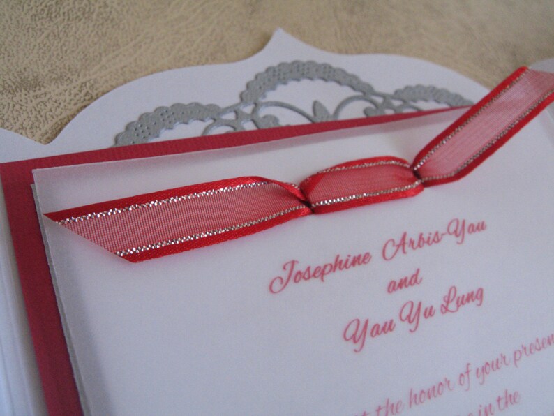 Handmade Wedding Invitations Etsy