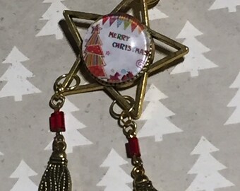 Ready To Ship Unique Christmas Parol Inspired Pin