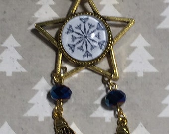 Ready To Ship Unique Christmas Parol Inspired Pin