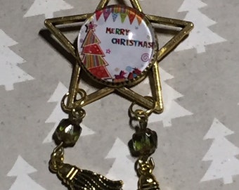 Ready To Ship Unique Christmas Parol Inspired Pin