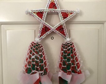 Made To Order Handcrafted 12x21 inches Filipino Christmas Parol. Made with Bamboo and Fabric