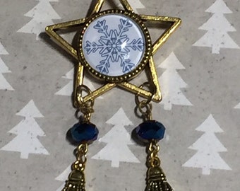 Ready To Ship Unique Christmas Parol Inspired Pin